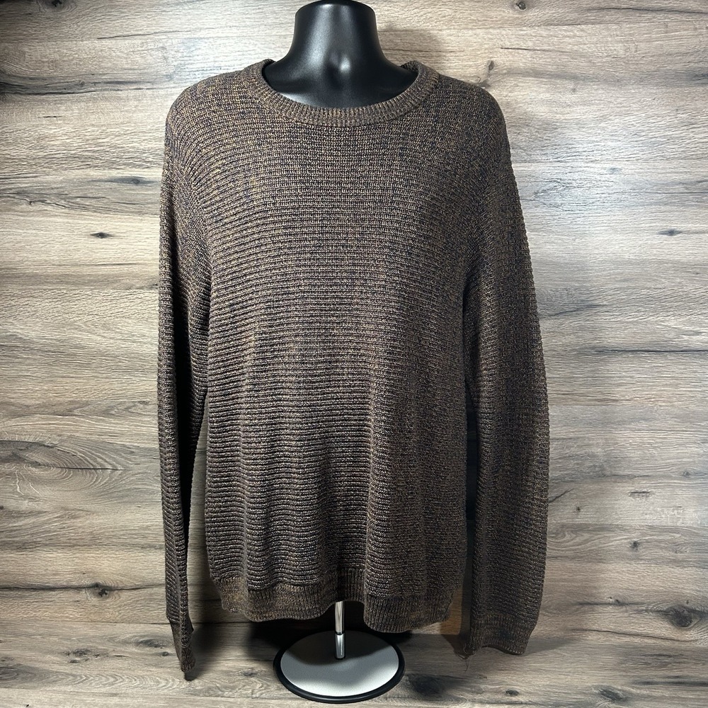H&M Pullover Sweater Men's Size Large Rust‎ Color 100% Cotton Made